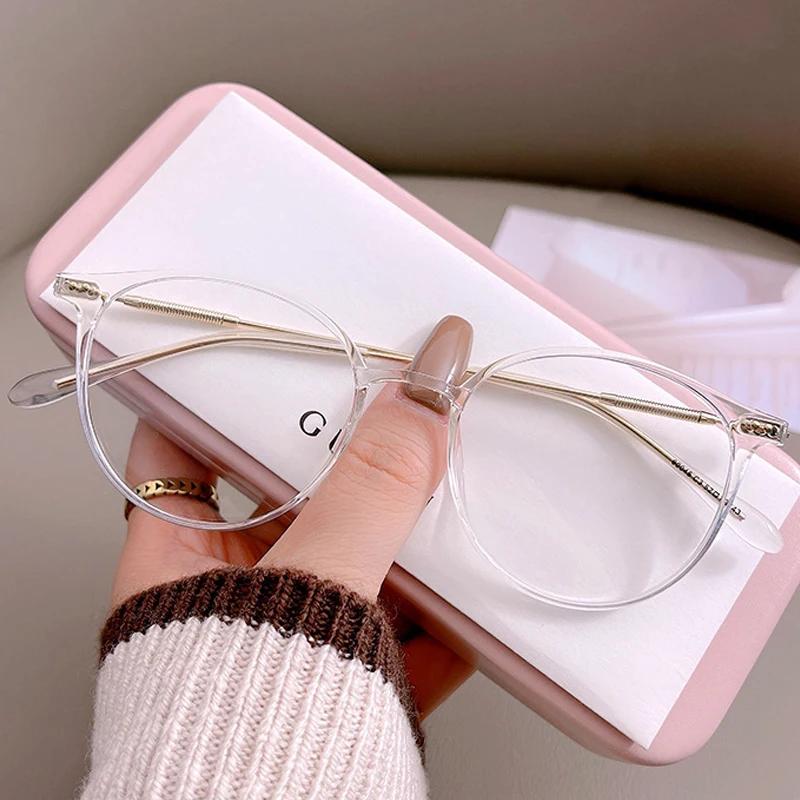 Women Myopia Glasses Blue Light Blocking Minus Diopter Glasses Unisex Ladies Fashion Trendy Near Sight Eyeglasses