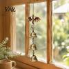 Exquisite Alloy Craft Retro Dragon Hanging Bells, Metal Flying Wind Chime, Rustic Decorative Wall Ornament Fantasy Outdoor Garden for Patio Porch Yard