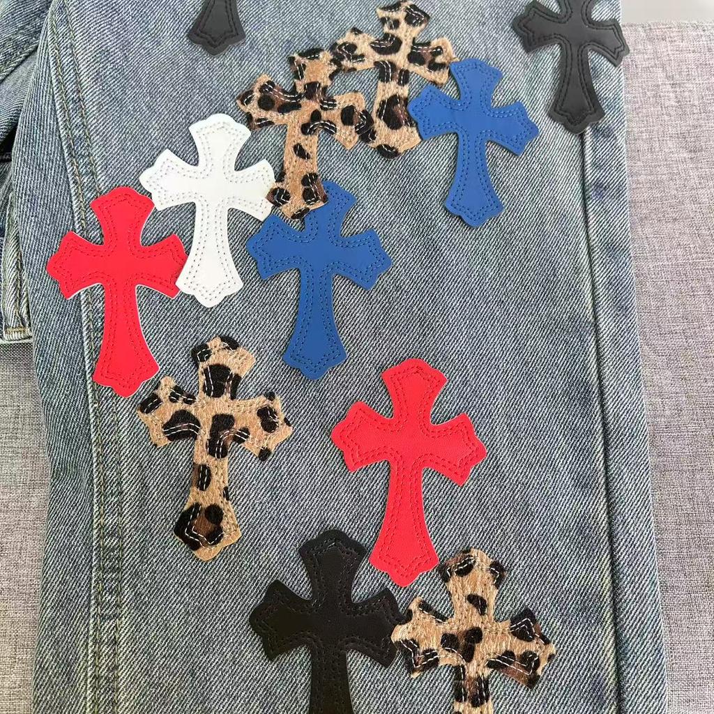 9913 Men's and Women's American Style Trendy Jeans with Fabric Patches, Holes, Embroidery, Casual and Fashionable High Street Pants