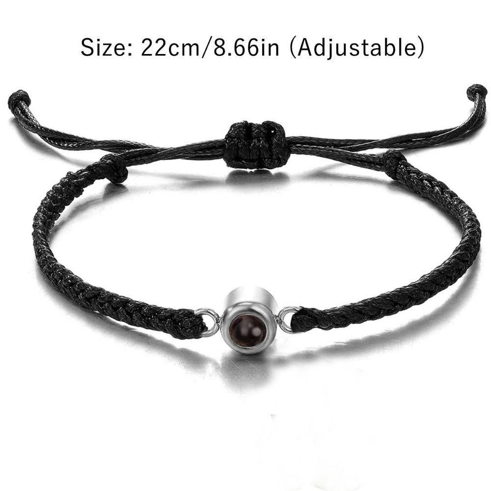 Edelstahl Projektionsarmband Ich liebe dich Armreif Partnerarmband Valentinstag