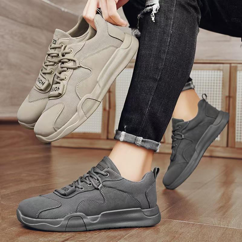 Men's Shoes Soft Sole Mesh Popular Summer Wear-resistant Workwear Casual Shoes Retro Trendy Sports Shoes Outdoor