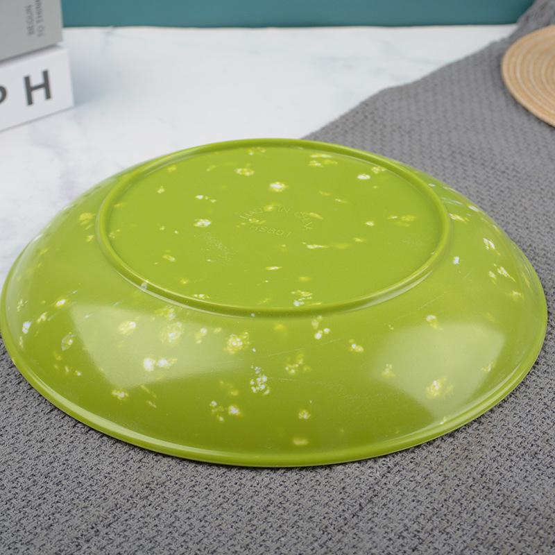Break-Resistant Melamine Plates Thickened Flower Plates Plastic Food Tableware Chinese Dishes Imitation Porcelain 8/9/10Inch