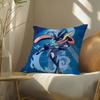 Pokemon Battle Frontier Anime Plush Pillow Cover Soft Short Plush Cushion Cover For Sofa Bedroom Home Decor Gift