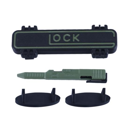 Tactical Slide Action Ballpoint Pen with Storage Box Display Stand Refillable 3D Printed Ink Pen Writing Tool Desk Accessory Men Gift