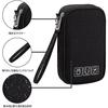 Gadget Pouch 1912cm Three-layer PC Accessory Storage Cable Holder Convenient Item Lightweight Waterproof Travel Business Trip (black)