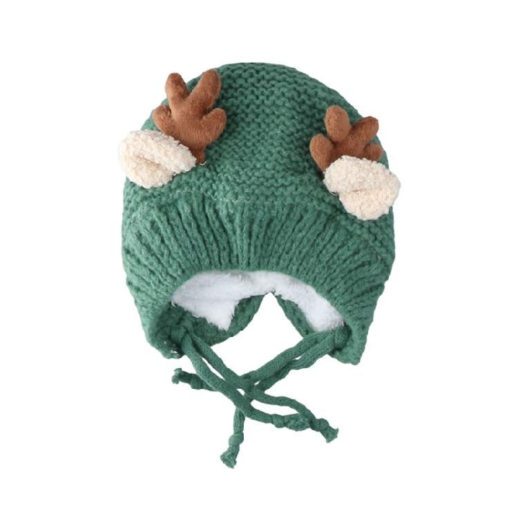 Christmas Headwear Unisex Christmas Hat with Antlers and Furry White Lining for Cosplay Activities and Holiday Fashion