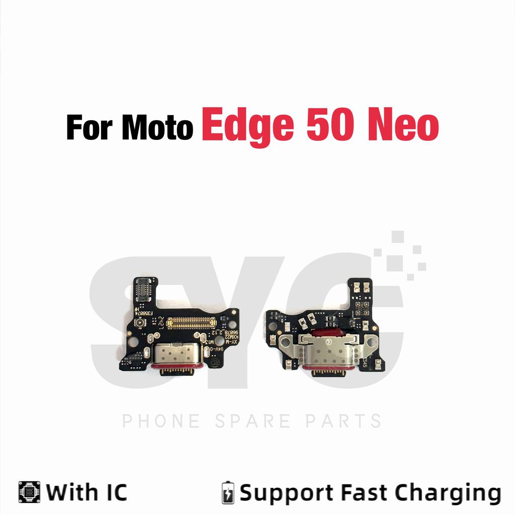 New USB Charging Board Port Dock Flex Cable Connector Microphone For Moto Edge 20 Lite S 30 40 50 Neo Fusion Ultra Pro Plus 2021