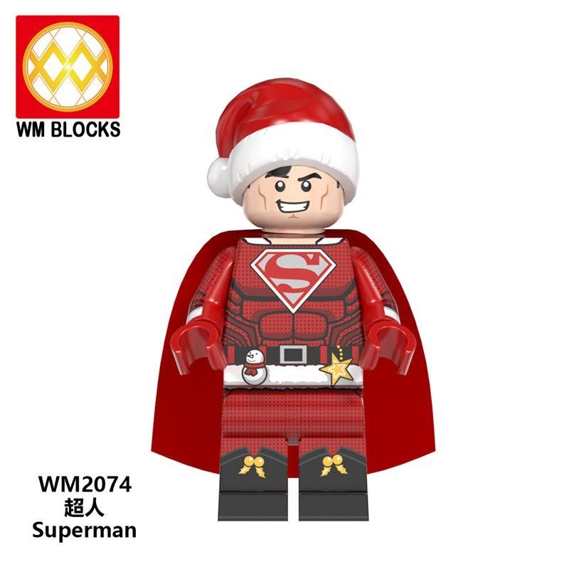 Lego Minifigures Super Hero Christmas Series Mini Toys Figures Collection Batman Ironman Superman