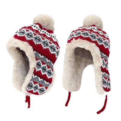 Die Mütze Angora Grobstrick Beanie C3 Rot