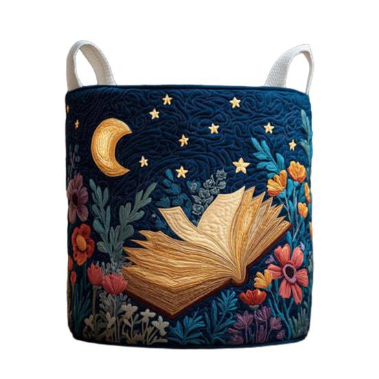 Quilted Laundry Basket Large Capacity with Handles Organizer Foldable Soft Storage Box for Nursery Bedroom Laundry Room