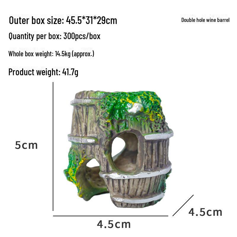 Stylish Tree Stump Aquarium & Reptile Hideaway: PVC Ornament for Fish Tanks & Pet Enclosures