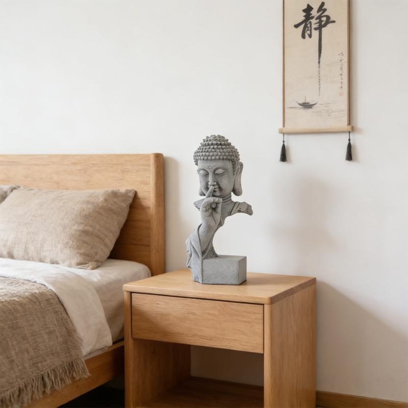 Resin Buddhas Statue Meditations Sculpture For Living Room Or Office Desktop Shelf Decoration Collectible Ornament Gift
