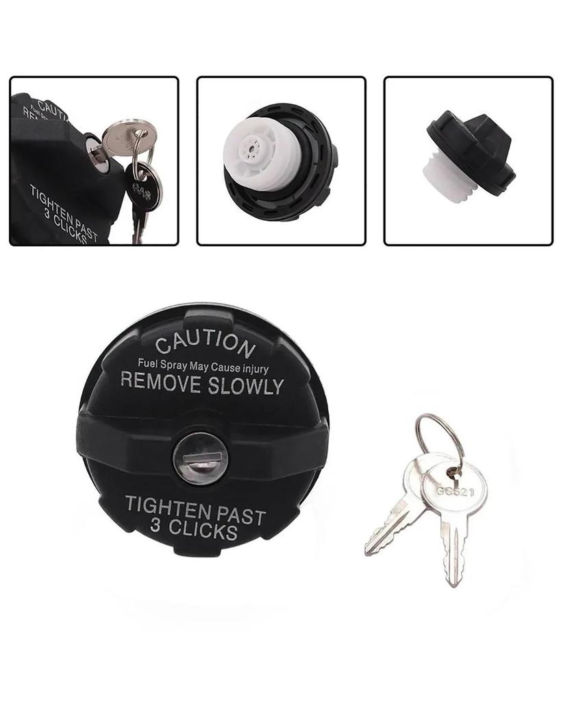 Locking Fuel Cap for Jeep Wrangler, TJ (1997-2000), Cherokee, XJ (1984-1999), and Dodge Minivan GS (1997-1999)