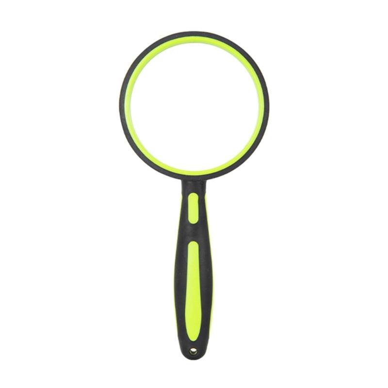 Optical Glass Magnifying Tool with Ergonomic Rubber Handle 5-10X Handheld Magnifier for Enhances Comfort and Usability