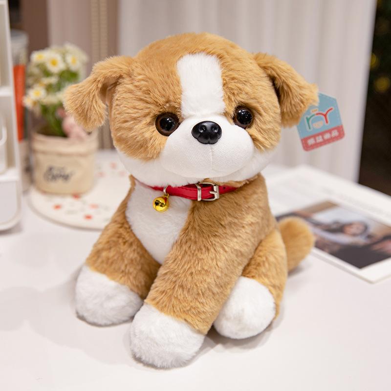 

Cute Imitation Bell Milk Dog Plush Toy Shiba Inu Doll Children s Birthday Gift Border Shepherd Home Decoration 22cm【0.23kg】