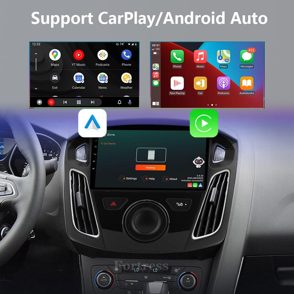 Car Radio Stereo For Ford Focus 3 MK3 2011-2019 Car Media Player GPS Screen Headunit Carplay Android14 Auto Support 360 Camera