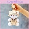 The Bear In Clothes Plush Keychain For Girls Backpack Decor Gift