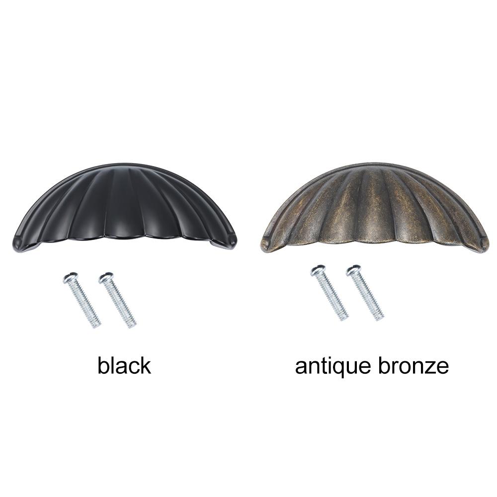 Furniture Fittings Dresser Wardrobe Cupboard Cabinet Pulls Shell Shape Door Handles Drawer Knobs