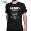 T Shirt Metro Exodus T-Shirts Gas Mask Toxic Games Gaming Artyom Haunter Short Sleeves Tees Crew Neck Clothing Pure Cotton