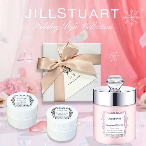 [wrapped] jill stuart deep head cleanse white floral body care & cream gift set christmas coffret 2024 christmas present