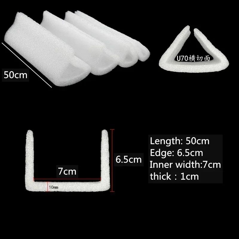 U-Form Perlschaum Schutzecke Tür Fenster Bilderrahmen Gerade Stange Kante Ecke Kollisionsschutz Hülle Weißer Kunststoff Schaumstoff