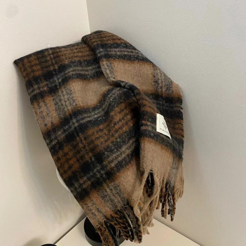 Winter new high-end wind warm scarf soft men's women's universal scarf women's winter
