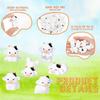 Outdoor Garden Decor For DIY Fairy- Mini Cow Figurines Resin 48 Pcs Miniature Cute Tiny Animal Moss Ornament Set