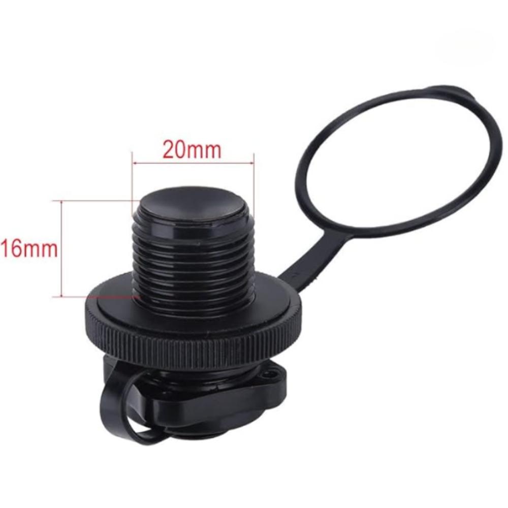 2 ks Nafukovací ventil pro člun, Spirálový vzduchový uzávěr pro kajak, raft, vzduchovou matraci - Náhradní šroubový Boston ventil pro gumový člun, bazénové vzduchové matrace