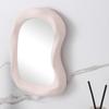 New Hanging/Desktop Makeup Mirror Cream Style Mirrors Cloud Shaped Student Dormitory Bedroom Bathroom Vanity Mirror Pink White