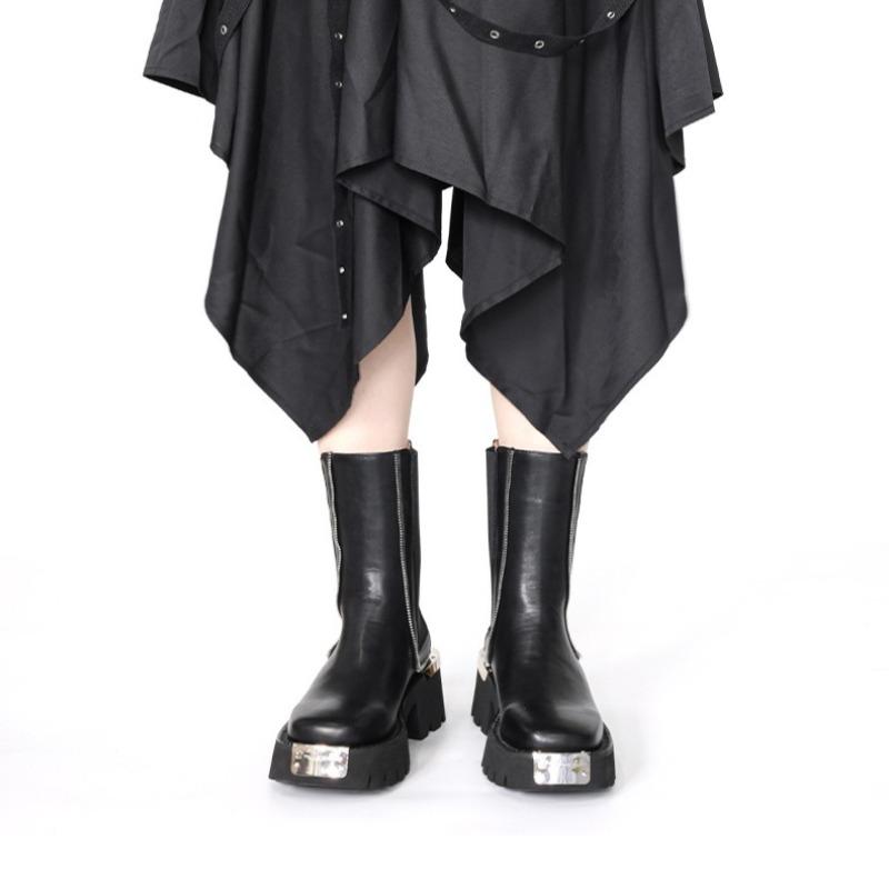 Nové Dámské Boty Módní S Silnou Podrážkou Punkový Styl Kovová Dekorace Dámské Boty Vysoká Kvalita Trendy Dámské Boty Botas Para Mujer