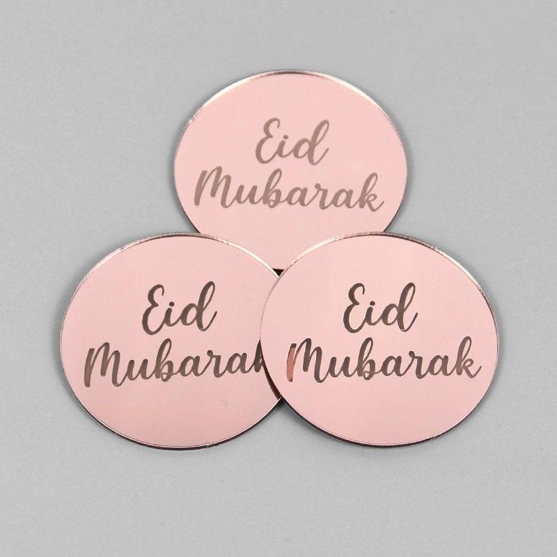 5/10 Stück Eid Mubarak Acryl Cupcake Topper Gold Ramadan Kareem Kuchen Topper Islamisches Muslimisches Festival Party Kuchen DIY Dekorationen