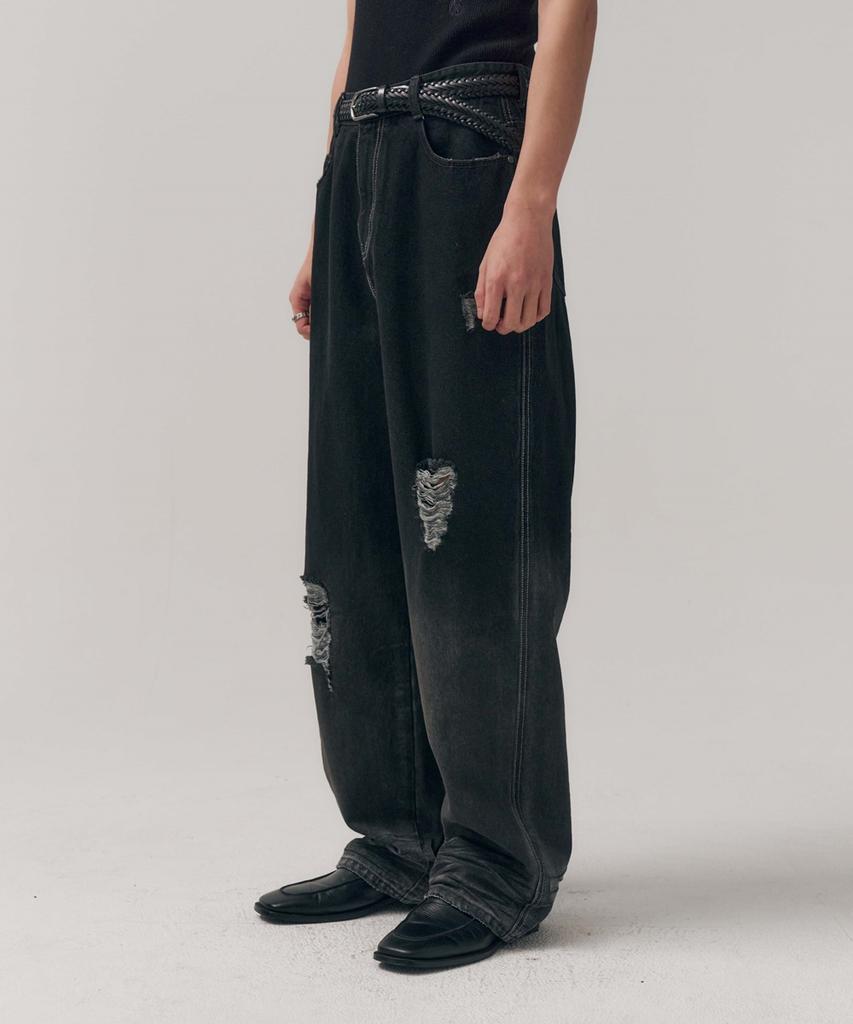 MINAV Tone-Out Lifestyle Denim Pants [Black]