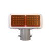 Solar Dual-Sided Red/Blue Strobe Traffic Safety Light: Anti-Collision Warning Signal