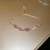 Electroplated Zircon Sun Love Bracelet Niche Sweet Versatile Bracelet Temperament Light Luxury High-end Jewelry Women