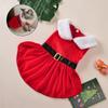 Christmas Cats Dress For Small Medium Cat Dogs New Year Santa Claus Pet Costume Soft Breathable Kitten Princess Skirt Outfits