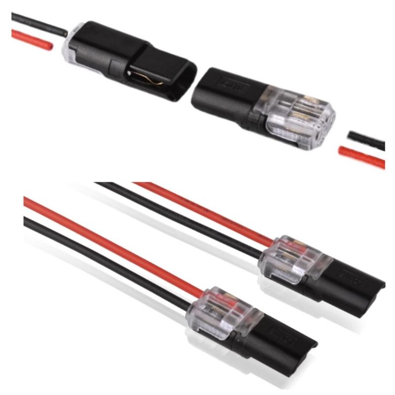 10Pcs 2 Pin 2 Way Wire Terminals No Wire Stripping Required Quick Wire Connectors Led Light Strips Connectors Enduring