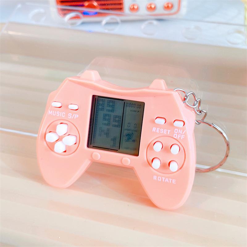 Mini Retro Handheld Tetris Game Keychain