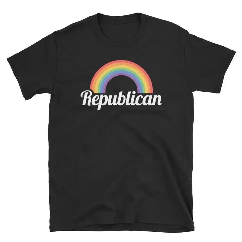 Gay Lesbian Republican T Shirt Lgbt Conservative Rainbow