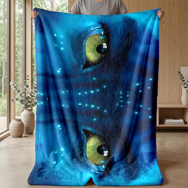 Avatar Theme Blanket Soft Flannel Blanket Plush Throw Blanket Cozy Sofa Bed Blanket for Home Decor