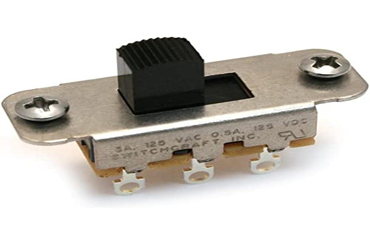 

ALLPARTS 1010 Switchcraft Black Slide Switch [Genuine] On-On EP-0260-023 чорний