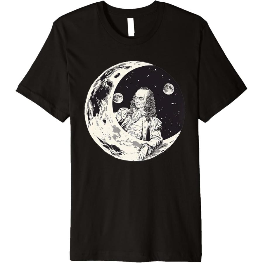 Voltaire On The Moon Premium T-Shirt XXXXXL чёрный