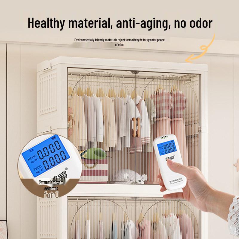 Foldable Wall-Mounted Baby Wardrobe & Multi-Layer Storage Cabinet