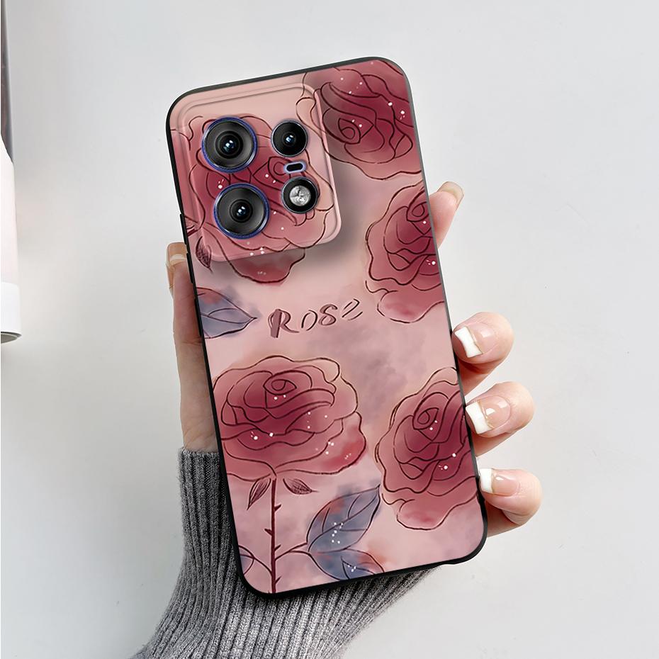 For Motorola Edge 50 Pro Ultra Fusion Case Stylish Pattern Soft Silicone Back Cover for Moto Edge 50 Pro Ultra Fusion Capa Funda