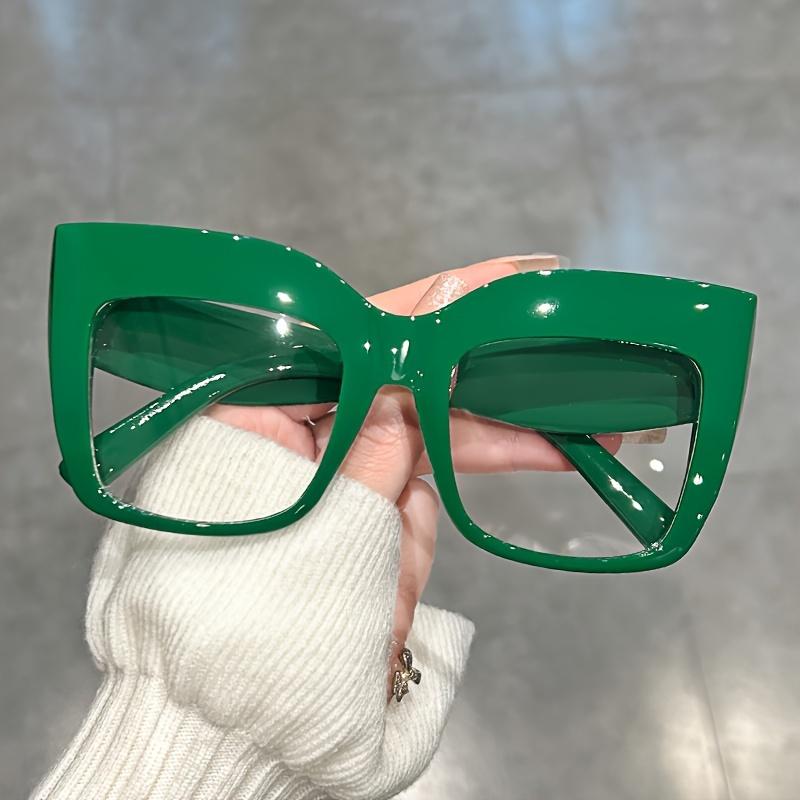 Stylish Jelly Color Cat Eye Glasses - Clear Lens Party Favors Decorative Spectacles Fashionable Accessory for Any Occasion