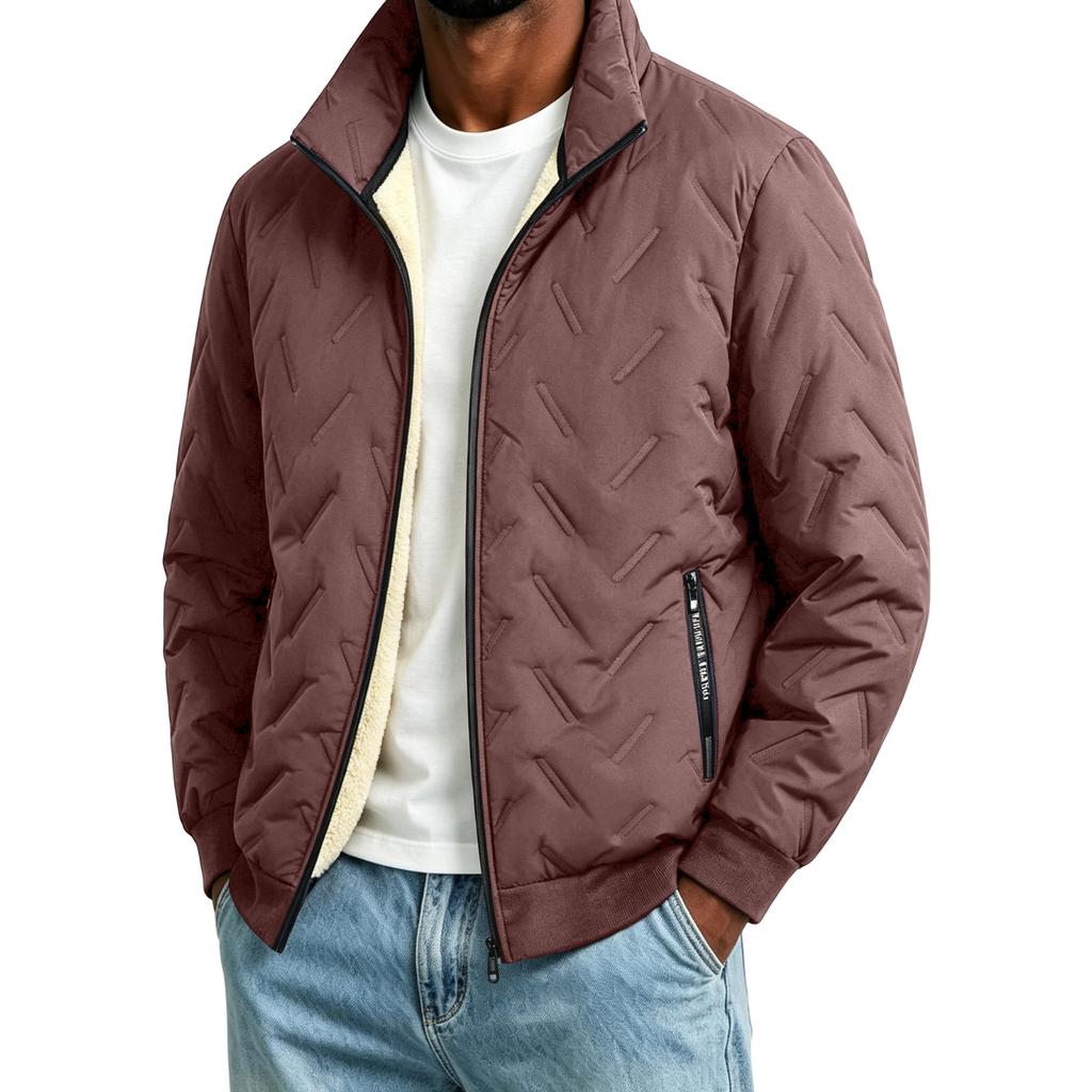 Giacca in Cotone Foderata, Cappotto Leggero in Montone, Capospalla Casual per Autunno e Inverno