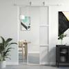 Vidaxl Sliding Door, Gold, 76X205 Cm, Tempered Glass And Aluminum