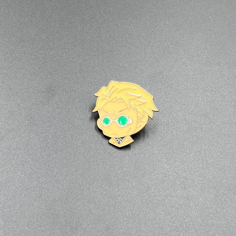 Jujutsu Kaisen Gojo Satoru Brooch - Cute Metal Badge for Backpack Accessory