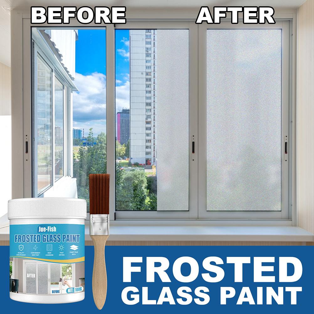 100ml Frosted Glass Spray Paint for Home Office Bathroom Indoor Outdoor Use