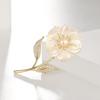 Bo Xin Yun Elegant Sea Shell & Freshwater Pearl Flower Brooch