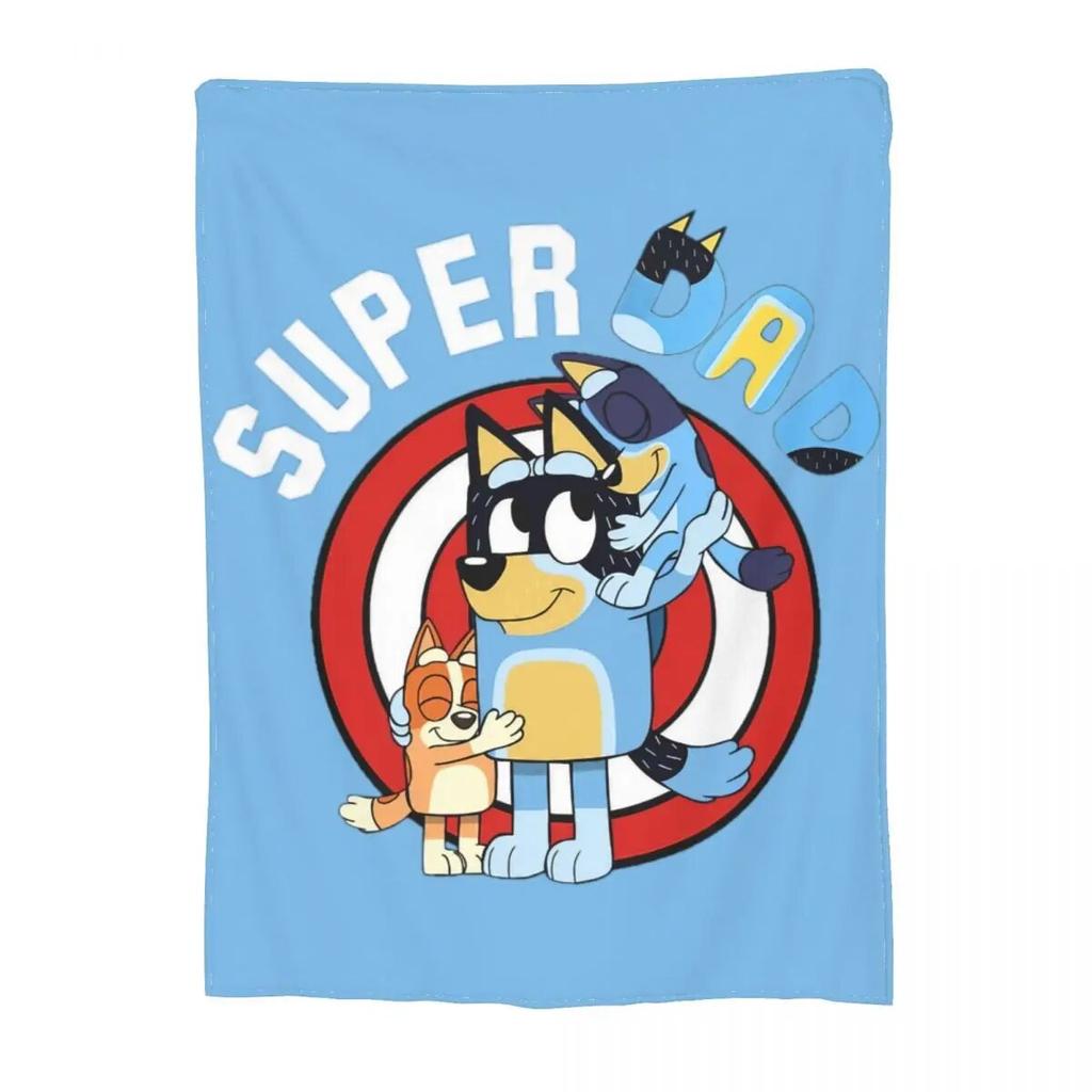Comfort Blueys Tanzdecke, Zubehör, Sofa, dekorative Bingo-Heeler-Decke, Überwurf, superweiches Flanell für Couch